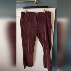Vintage Woolrich Women's Cabernet 1030 Corduroy Relaxed Fit Straight Pants #85